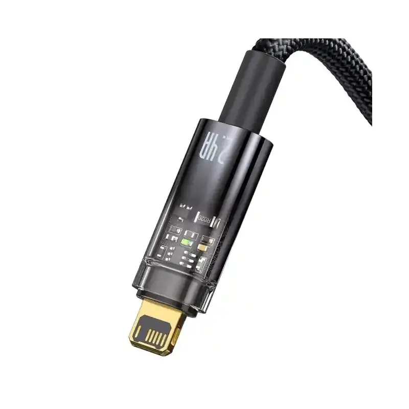 کابل USB to iP باسئوس مدل Explorer Series Auto Power-Off با طول 2متر 2.4 آمپر